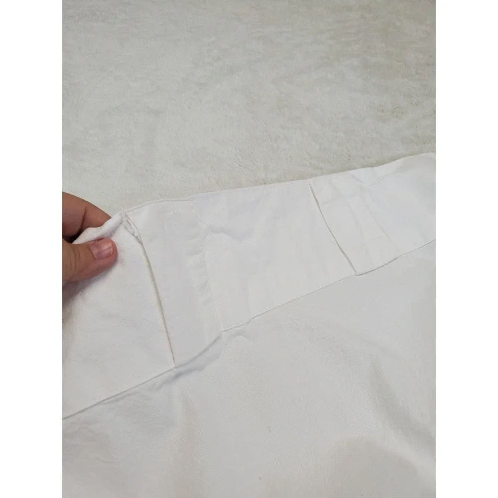 West Elm White Cotton Curtain Curtain Drapes Set 48x96 Classic Luxury